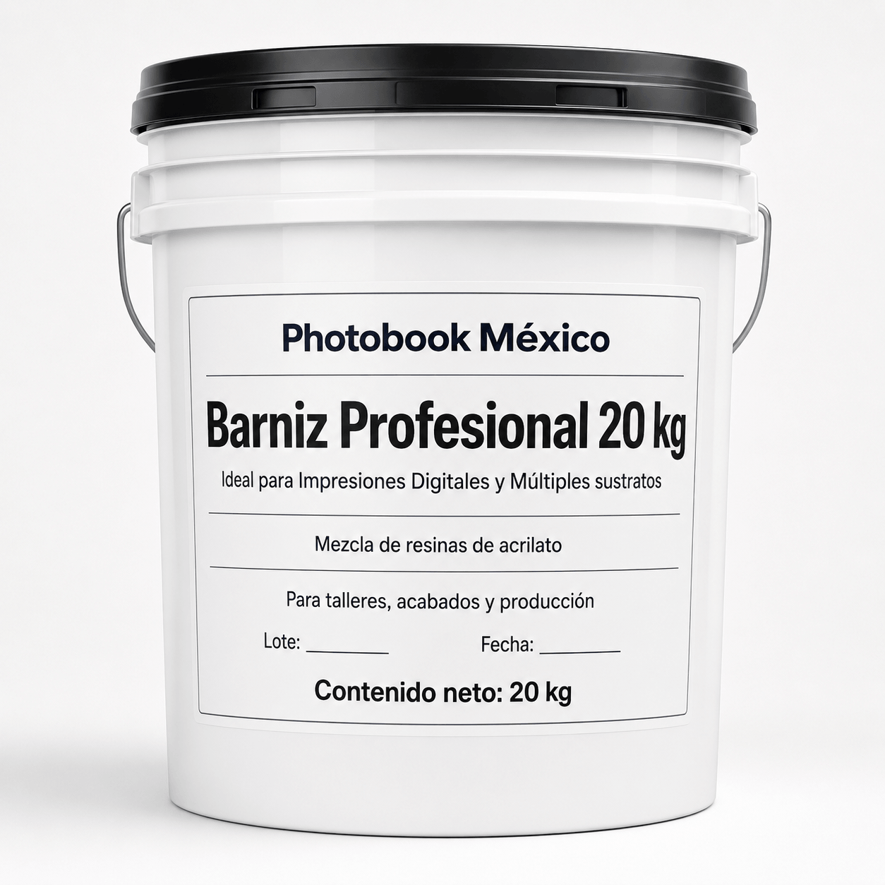 Barniz Profesional 20 kg Photobook México | Mezcla de Resinas de Acrilato para Talleres y Acabados