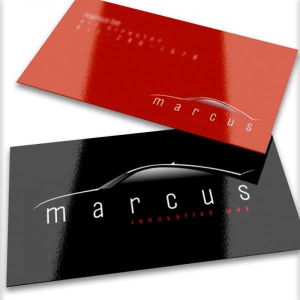 Tarjetas barnizadas UV Brillanta